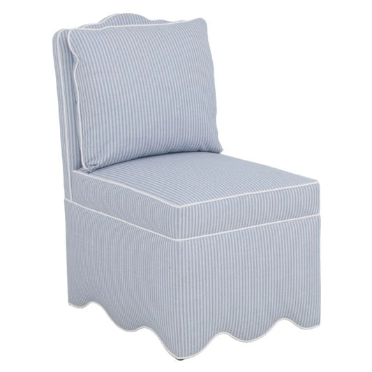 Katy Armless Chair w/ Casters