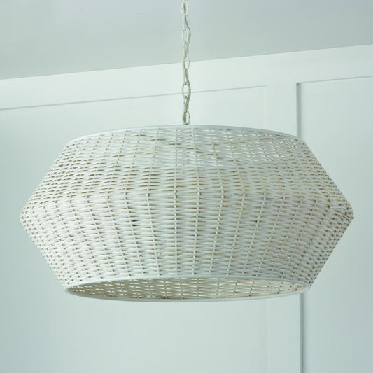 SIX LIGHT WICKER PENDANT