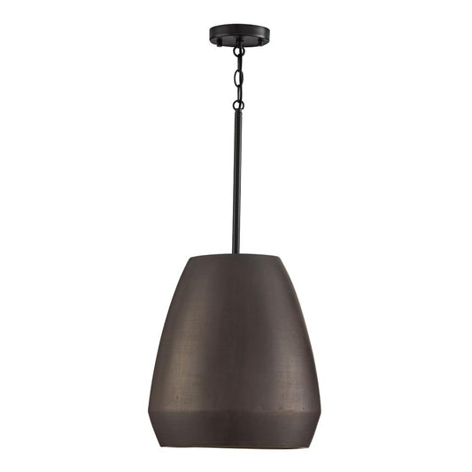 1 LIGHT TERRACOTTA PENDANT IN UMBER