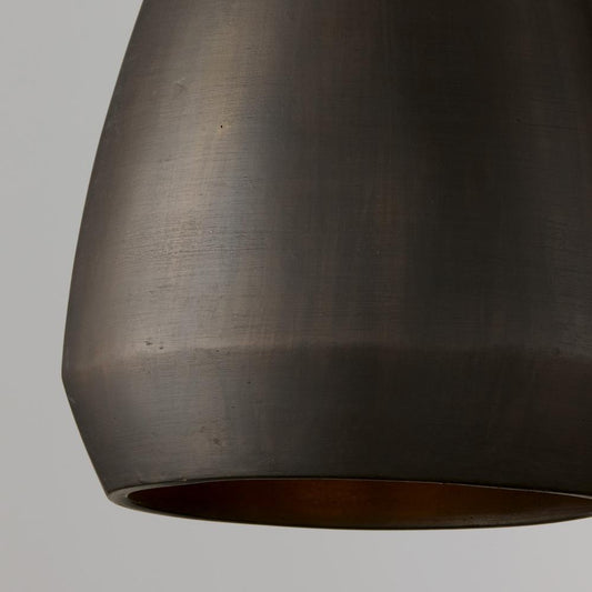 1 LIGHT TERRACOTTA PENDANT IN UMBER