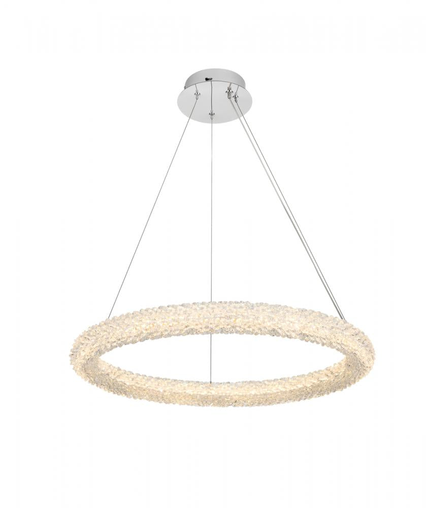 BOWEN ADJUSTABLE LED CHANDELIER IN CHROME