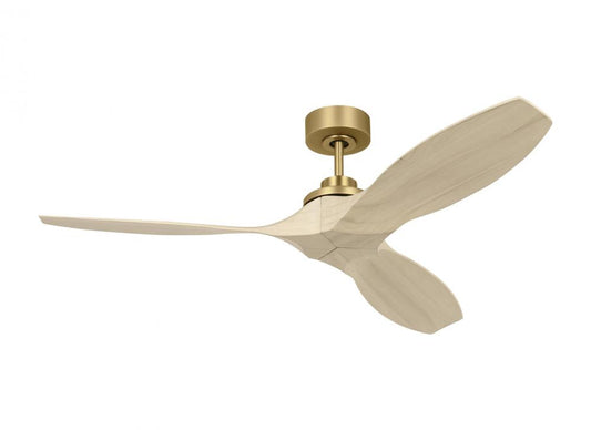COLLINS SMART 52" CEILING FAN IN BURNISHED BRASS AND WASHED OAK