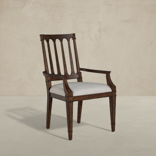 Mathis Dining Arm Chair-Rustic Antique Oak