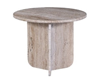 GENOA SIDE TABLE - BROWN/GOLD