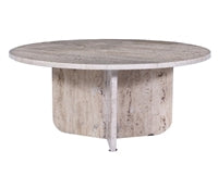 GENOA SIDE TABLE - BROWN/GOLD