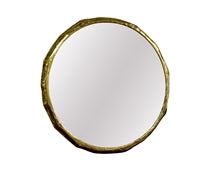 Large Organic Mirror-Brass Antique