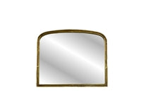 Med. Cast Aluminum Rectangle Mirror-Brass
