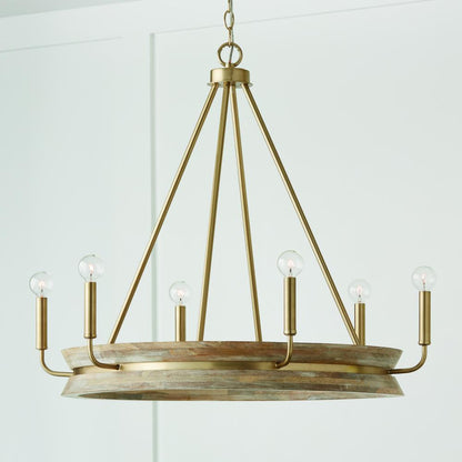 6 light  chandelier