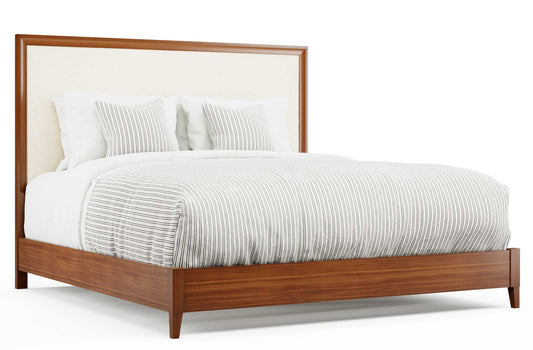 Upholstered King Bed with Low Footboard