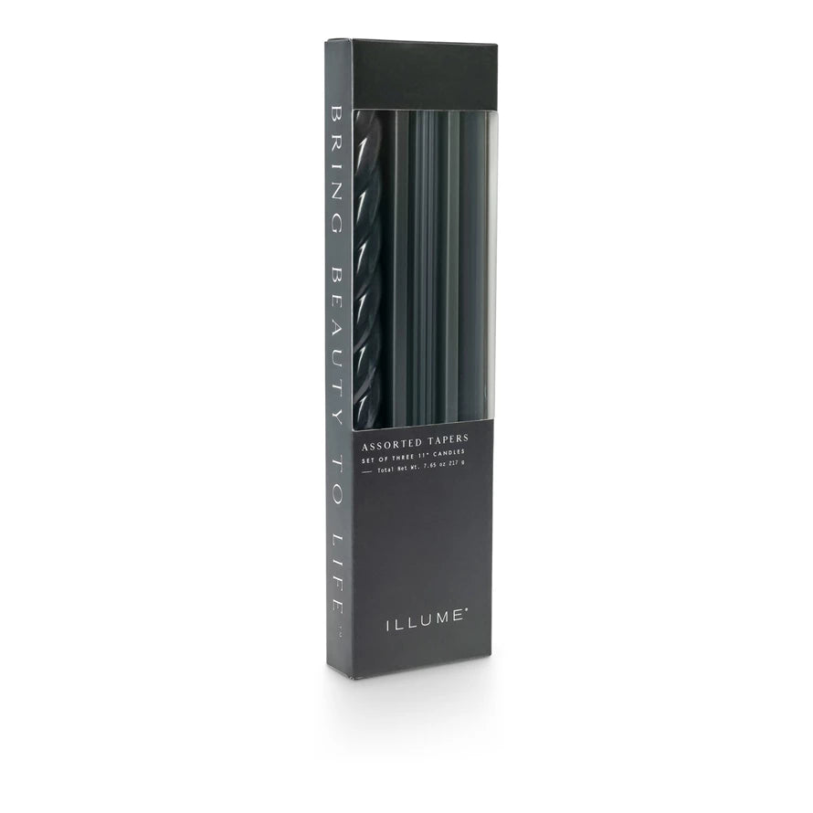 Assorted Candle Tapered-3 pk