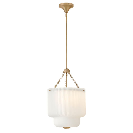 MEDIUM FLUTED GLASS PENDANT