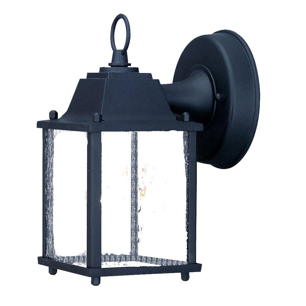 Builder's Choice Collection Wall-Mount 1-Light Outdoor Matte Black