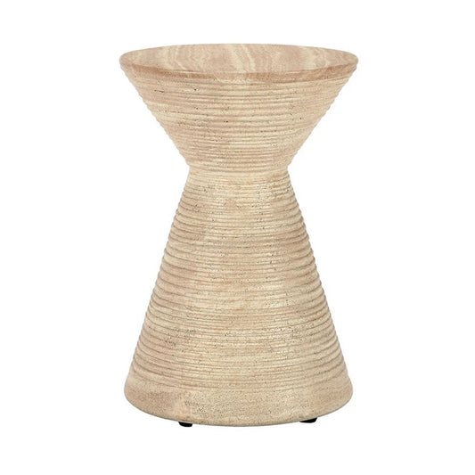 Fern Outdoor Accent Table-Beige