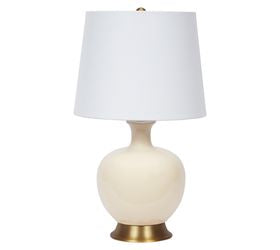 Cream Ceramic Lila Table Lamp