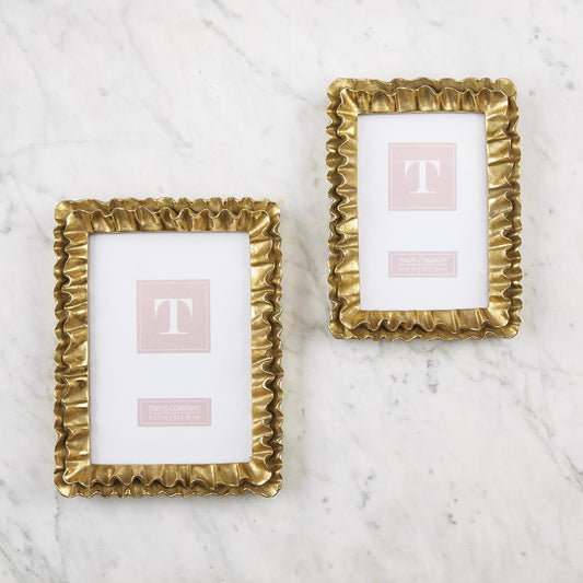 Gold Ruffles Frame