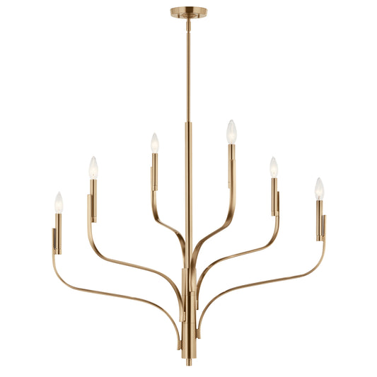 6 LIGHT MODERN CHANDELIER