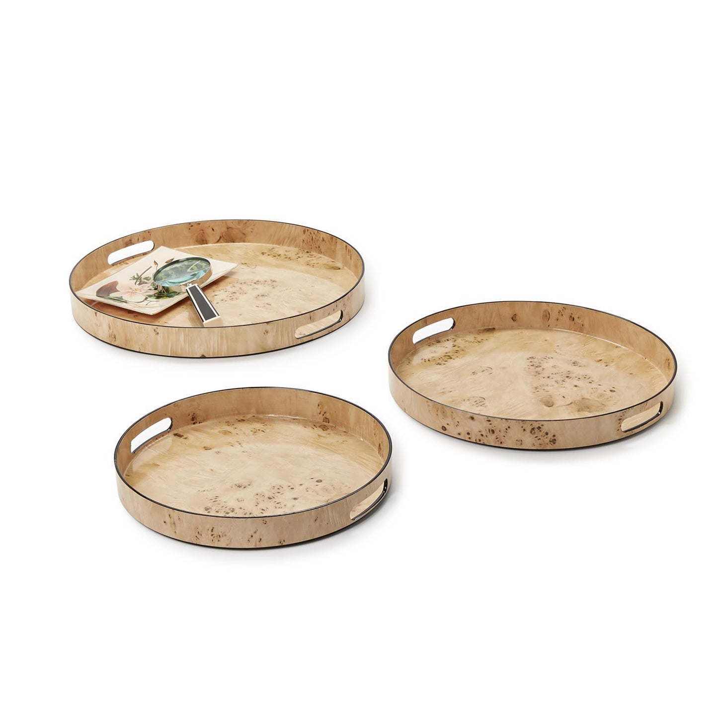 Burled Wood Pattern Tray