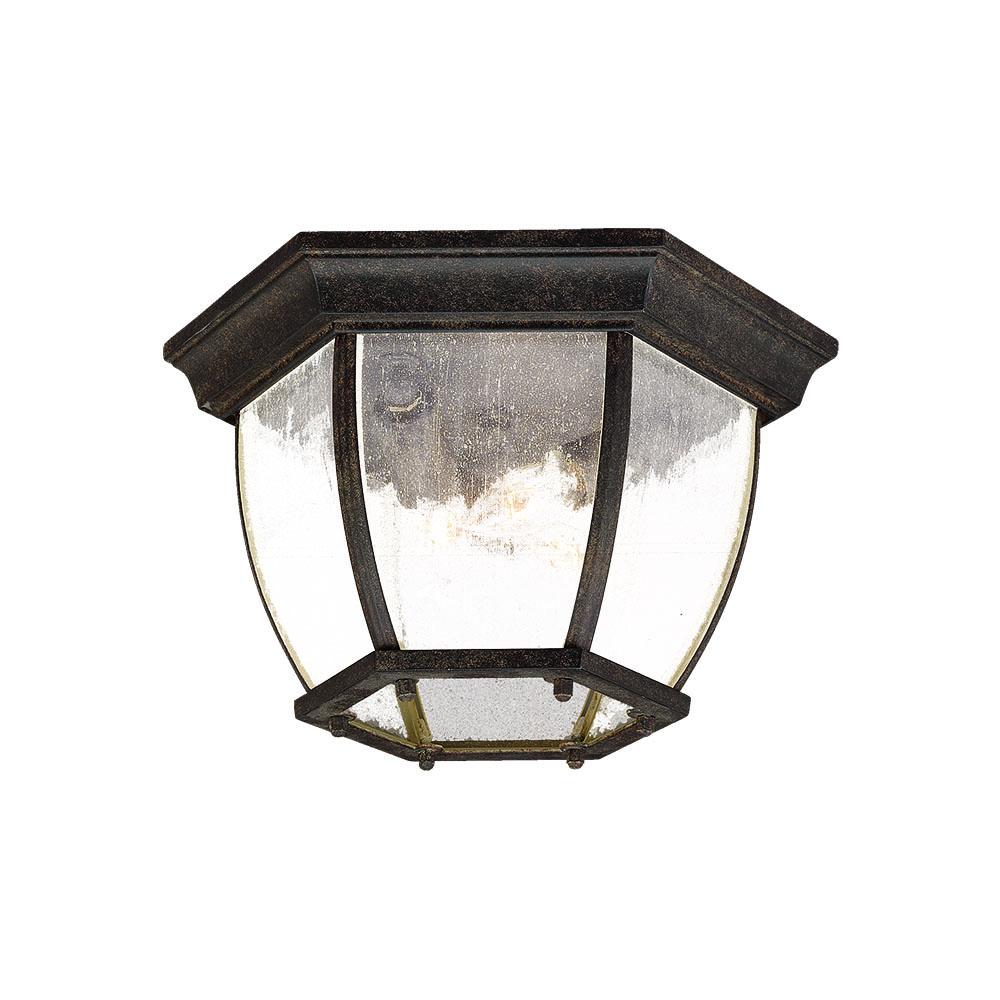 Flush mount Collection Ceiling-Mount 3-Light Outdoor Black Coral Light Fixture