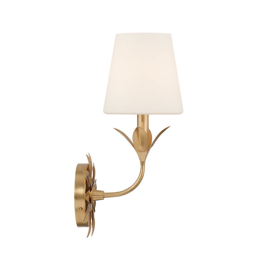 Broche 6.5'' Antique Gold Sconce