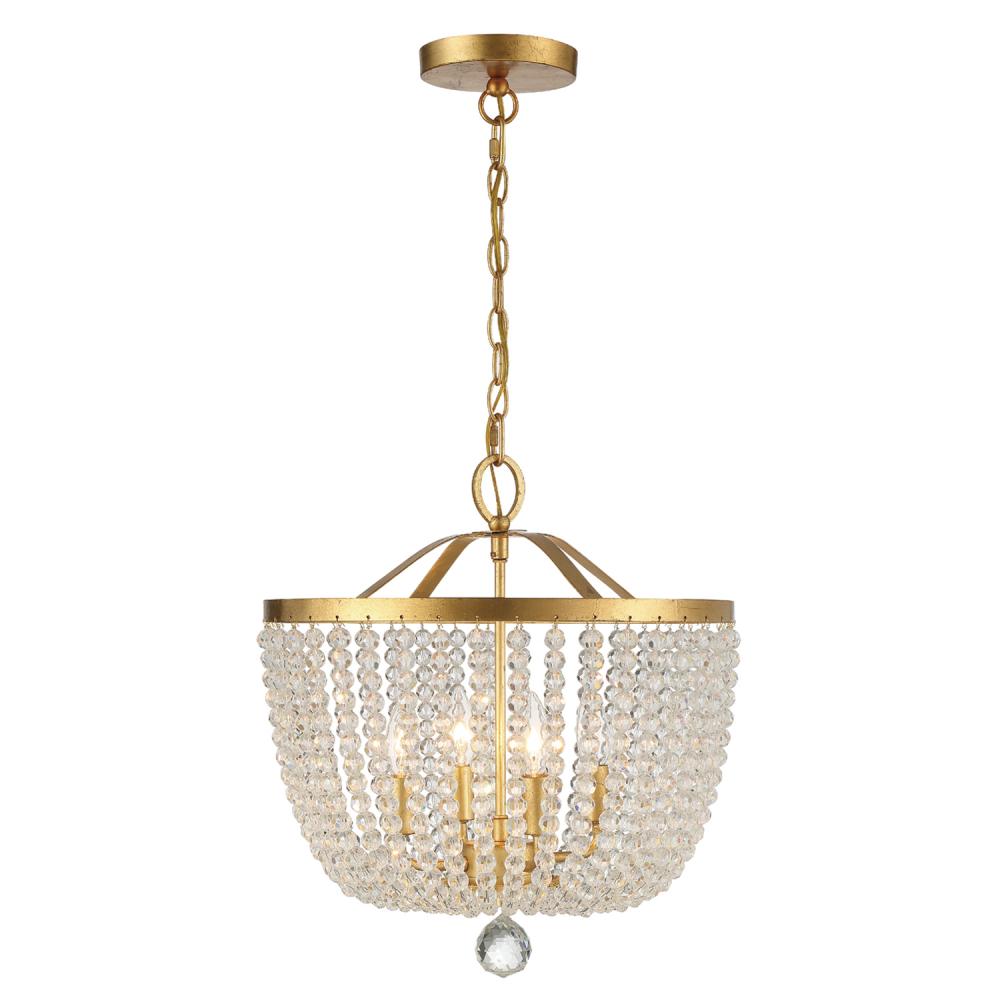 Rylee Antique Gold Chandelier