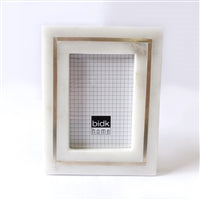 Marble Frame w/ Brass inlay