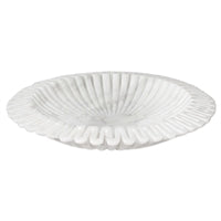 White Marble Lotus Bowl