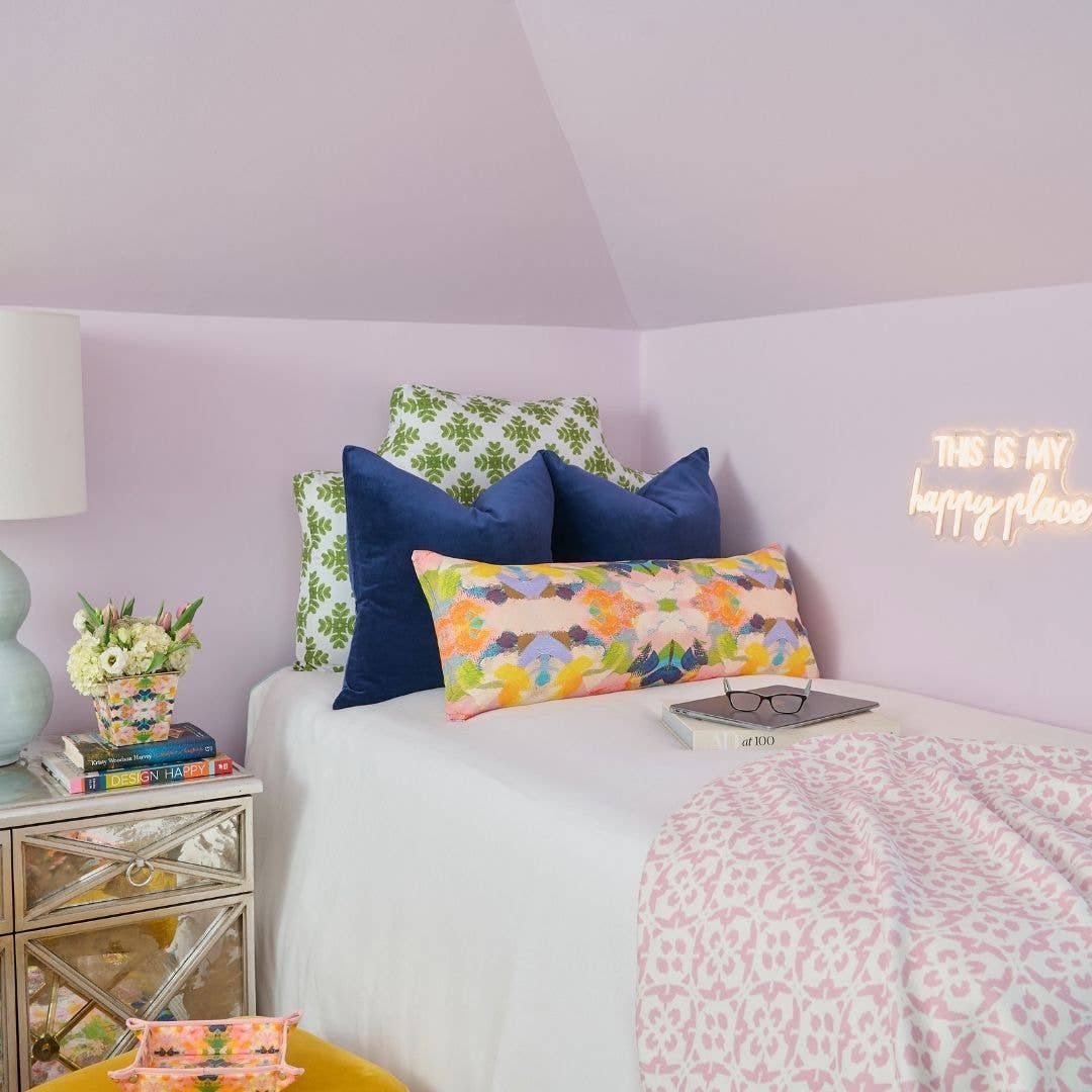 Cobalt Blue Solid Velvet Pillow