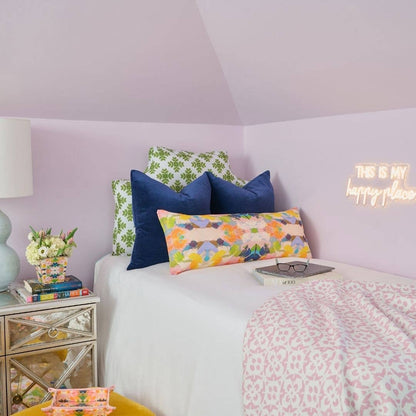 Cobalt Blue Solid Velvet Pillow