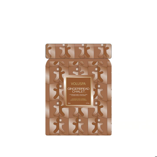 Gingerbread Chalet Large Candle