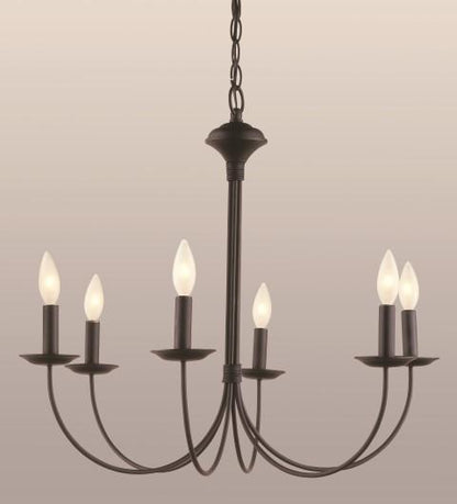 SIX LIGHT CHANDELIER