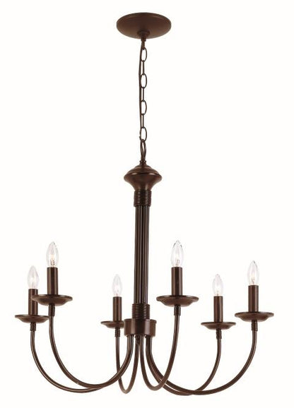 SIX LIGHT CHANDELIER