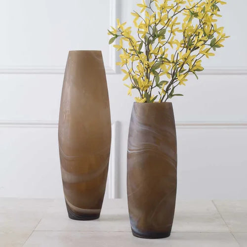 Delicate Swirl Vases