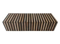 Wood & Black Resin Tile Decor Box