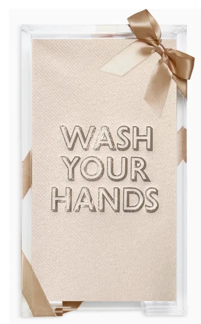 Acrylic Guest Towel Hostess Set