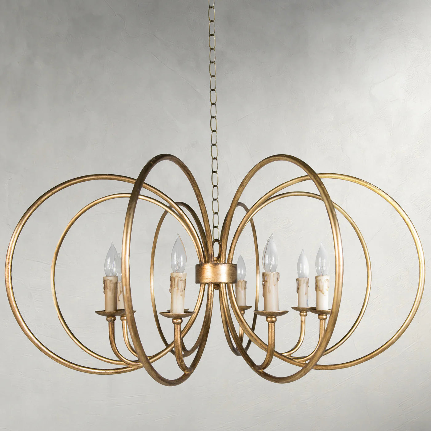 Alta Metal Antique Gold Chandelier