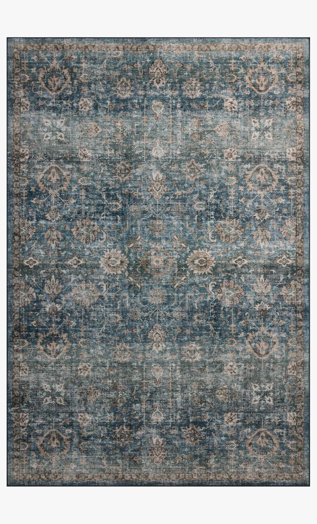 Anniston Lagoon/ Natural Rug
