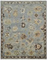 Caldera Ice Blue/Earth Tones Hand Knotted Wool
