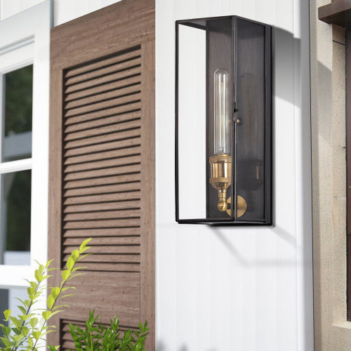 Dark Bronze 1L Outdoor Wall Sconce