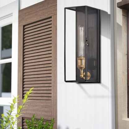 Dark Bronze 1L Outdoor Wall Sconce