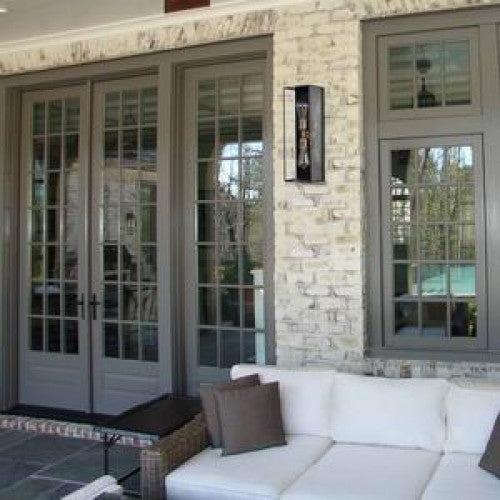 2L Bronze Brass Outdoor Wall Lantern