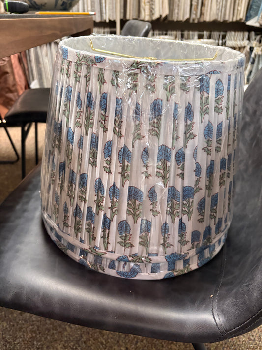 13" Blue Floral Shade