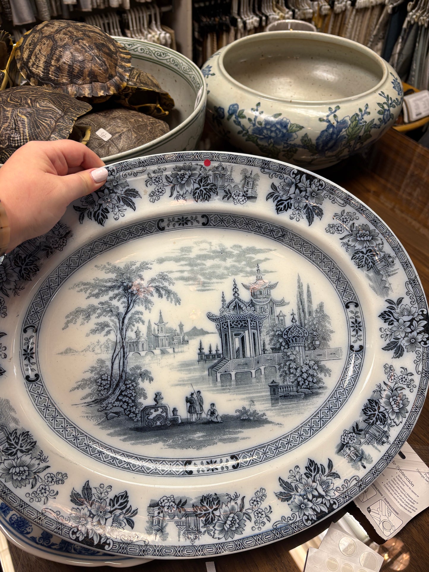 Blue and White Platter