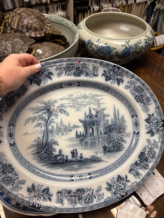 Blue and White Platter