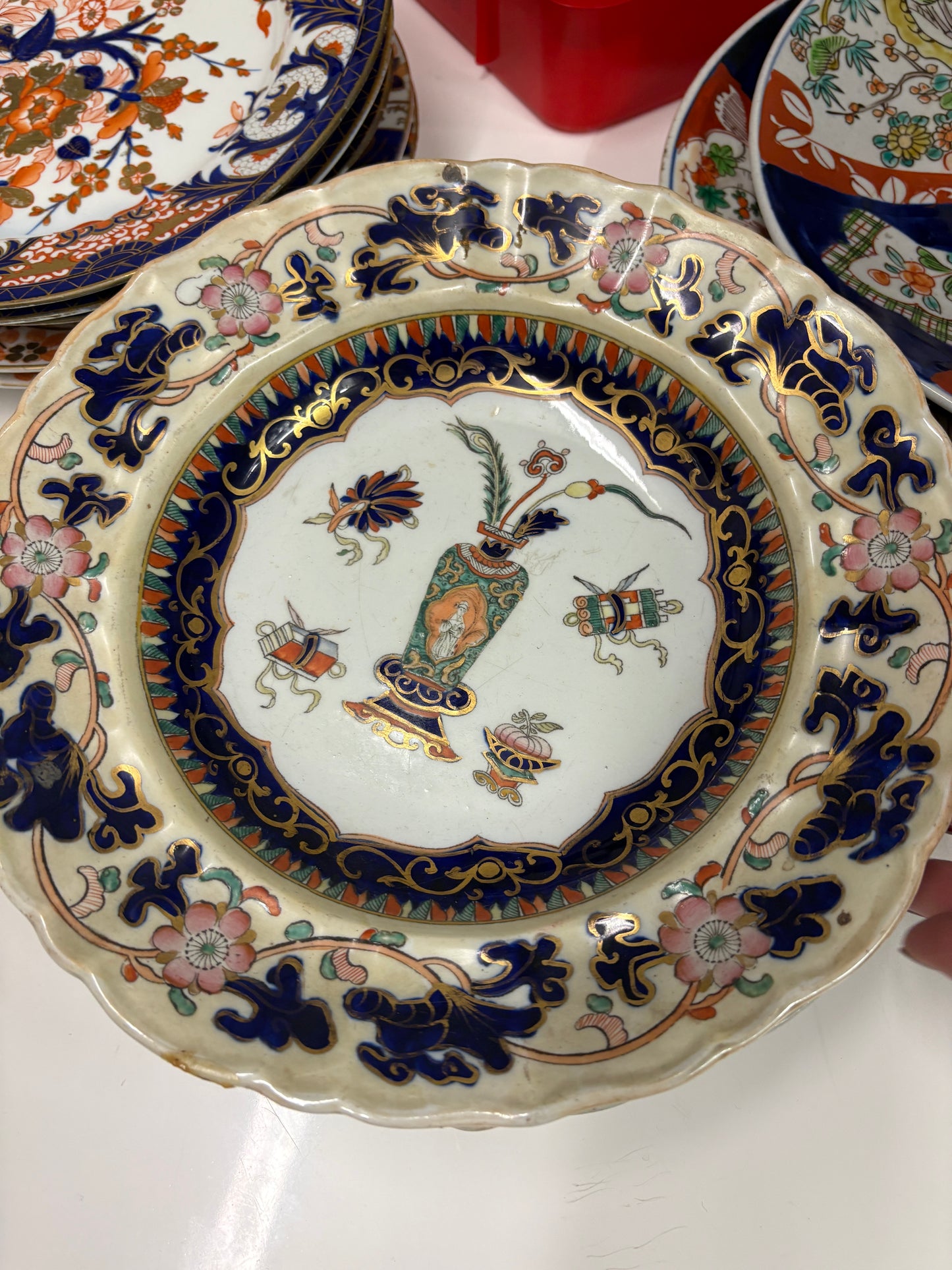 Vintage Blue and Gold Plate