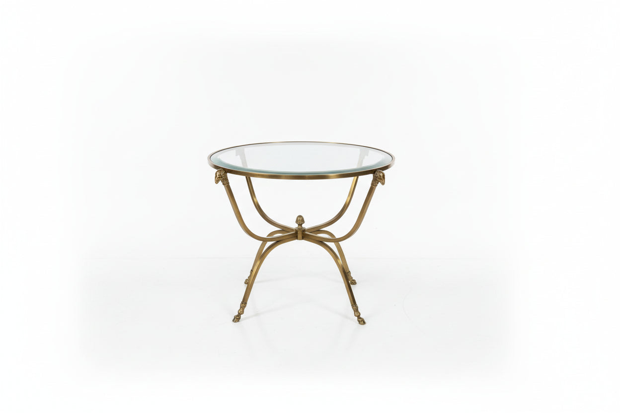 Gueridon Glasstop Table