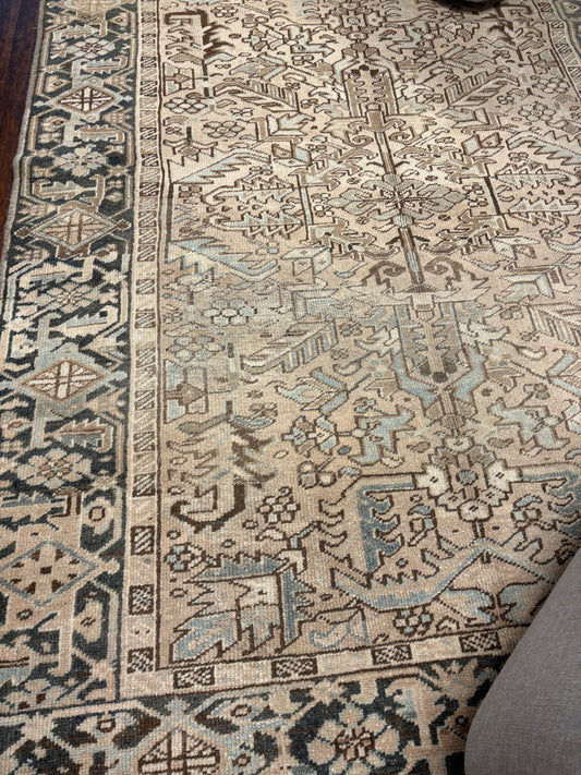 7x5 Antique Heriz Rug