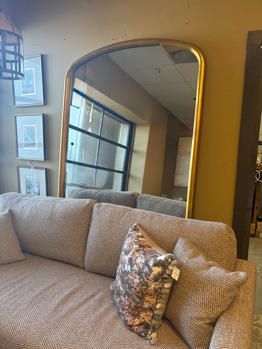 Gold Floor Lean Mirror