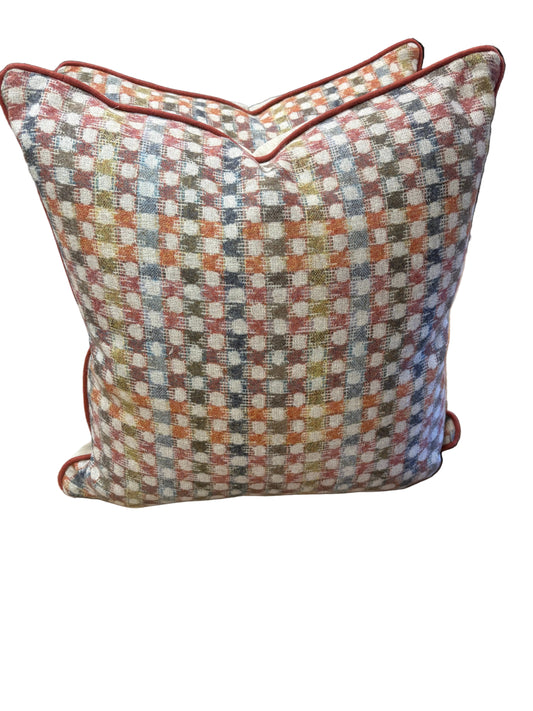 Multi Colored Corded Pillow