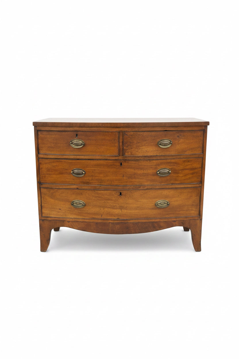 Bow Front 2 Over 2 Drawer Chest