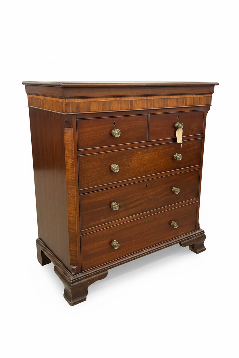 Mahogany Chest 2 Over 3 Drawer Chest